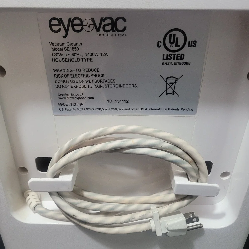 Eye-Vac Professional SE1850 Touchless Vacuum Barber Shop Hair Salon Pets Works!